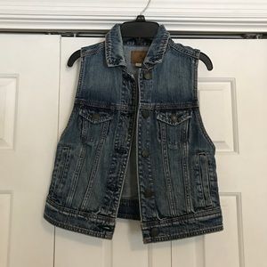 American Eagle Jean Jacket Vest